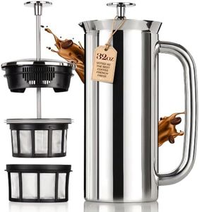 ESPRO P7 French Press, 32oz, Polished, Stainless Steel Coffee Maker
