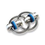 FIDGETLAND Stephie - As Seen on Shark Tank - ADHD/ADD, Stress & Anxiety, Bike Chain Fidget, Classroom Approved | Solid Rings | Size M