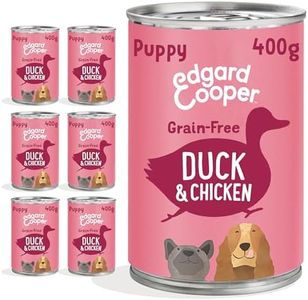 Edgard & Cooper Cibo umido per cani, Cuccioli, (Anatra/Pollo, 400g x 6), umido cani, carne fresca e ingredienti naturali, senza cereali, ipoallergenico, senza zuccheri aggiunti