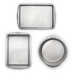 Doughmakers Cake Pan Set, 9" Round Pan, 9" x 13" Pan, 10" x 15" Jelly Roll Pan