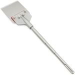 Regiis Tech SDS Max Floor Scraper 6 in. x 24.4 in. Removable Handle Wide Tile Flooring Adhesives Remover, Thinset Removal Tool Chisel Bit for Rotary Hammer Drill