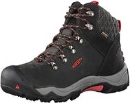 KEEN Women's Revel Iii High Rise Hiking Shoes, Black Black Rose 0, 6 UK