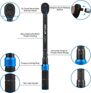 KRETLAW 6-Piece Torque Wrench Set – Precision Tool Kit