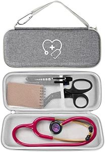 ProCase Stethoscope Case for 3M Littmann Classic III, Lightweight II S.E, MDF Acoustica Stethoscope, Cardiology IV Stethoscope, Hard Travel Carrying Case -Grey