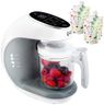 EVLA'S Baby Food Maker, Steamer, Blender, Baby Food Processor for Healthy Homemade Baby Food in Minutes, Touch Screen with 6 Reusable Food Pouches, Baby Registry Essential, White
