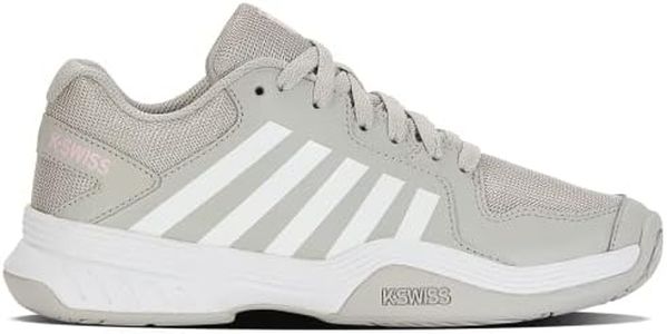 K-Swiss Women's Court Express Pickleball Shoe, Vapor Blue/White/Coral Blush, 9 M