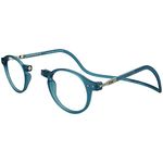 Clic Magnetic Reading Glasses Brooklyn in Blue Jean +2.00