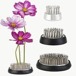 JUSTDOLIFE Flower Frogs - Stainless Floral Frogs Kenzan Flower Frog Vase | Round Metal Floral Arranger Pin Holder Ikebana | Flower Pin Frog Arrangements for DIY Flower Craft 0.9"|1.34"|2.36"