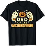 Halloween Dad Of Monsters Funny Family Costume Papa Daddy T-Shirt