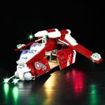 DALDED LED Lighting Kit for Lego Star Wars: The Clone Wars Coruscant Guard Gunship 75354, LED Light Compatible with Lego 75354 Building Block Models (Not Include Lego Set)