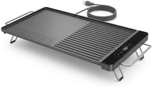 Electric Indoor Grill 1300W Tabletop BBQ Griddle with Touch Controls