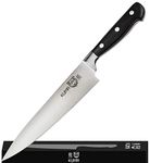 KUMA Multi Purpose Chef Knife - Pro Bolster Edition - Razor Sharp Out of The Box - 8 Inch Chef's Knife for Carving, Slicing & Chopping - Great Ergonomic Handle - Professional Kitchen Knives