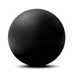 WOVTE Massage Lacrosse Ball for Myofascial Release, Foot, Back, Trigger Point Treatment Ball, Muscle Knot, Yoga (black)