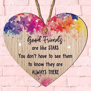 Pixie's Gifts Cherishing Friendship: Friends Plaque with a 'Good Friends Are Here Today' | Gifts for Women Friends | Best Friend, Hugs, Motivation, and Missing You | Birthdays and Christmas