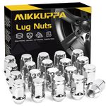 MIKKUPPA M12x1.25 Lug Nuts for Infiniti, 1993-2015 Nissan Altima, 1981-2014 Nissan Maxima, Subaru Aftermarket Wheel 20pcs Chrome Closed End Lug Nuts