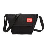 Manhattan Portage Mini NY Messenger Bag With Zip Pocket And Spacious Compartment Water Resistant Cordura 1000D (Black)