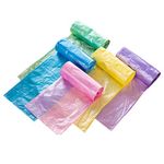 Medigy Plastic Trash Bags Garbage Bags Rubbish Bags Bin Bags for Bathroom Kitchen Living Room 10L Dustbin Multi Colors 200pcs/pack