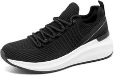 Wedge Trainers Black Sneakers for W