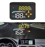 zalati HUD Display Head-Up Display Dual-mode GPS OBD Reflection Projection on Front Windshield with USB Connetcion for Cars