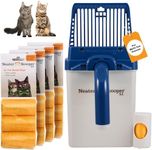 Neater Pets Neater Scooper XL Cat Litter Scoop, 195 Refill Bags – Extra-Large Capacity Mess-Free Cat Litter Scooper with Bag for Large & Multiple Cats, Spill-Proof Litter Box Scooper with Scoop Holder