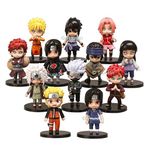 Trunkin Anime Action Figure Toy Set for Kids | Collectible Sasuke Itachi Jiraiya Hinata Kakashi Figurines Toy Set | PVC Figurine - Set of 12