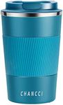 Travel Coffee Mug Spill Proof 16 oz Insulated Coffee Mug with Leakproof Lid, Stainless Steel Vacuum Insulated Tumbler Thermal Coffee Cup for Hot and Cold Drinks -510ml,Blue