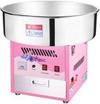 Cotton Candy Machine – 1000W Vortex Floss Maker with Stainless-Steel Pan - Uses Sugar or Hard Candy for Party Treat by Great Northern Popcorn (Pink)