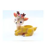 PANCIKAA Deer Planter Resin Succulent | Handicraft Flower Pot for Home, Office Desk, Garden | Multicolor Decorative Mini Outdoor - Indoor Plants Stand | Cute Stylish Miniature Ornament