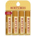 Burt's Bees 100% Natural Moisturizing Lip Balm, Honey with Beeswax - 4 Tubes