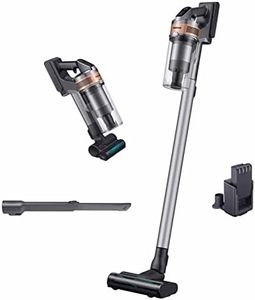 SAMSUNG Jet 75 Pet Cordless Stick Vacuum Cleaner, Lightweight w/ Turbo Brush, Mini Motorized Tool, Removable Battery, Powerful Cleaning for Hardwood Floors, Carpets, Area Rugs, VS20T7512N7/AA, Silver