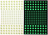 DUOFIRE 3D Domed Glow in The Dark Dots Wall or Ceiling Stickers, Glowing Ultra Bright Dots of 336Pcs,Perfect for Kids Bedding Room or Birthday Gift,Beautiful Wall Decals and Ceiling Decors