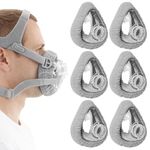 6PCS CPAP Mask Liners, CPAP Accessories, Grey CPAP Mask Covers Set, Soft, Comfortable and Reusable for Enhanced Comfort During Sleep, For Most Full-Face Masks