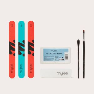 Mylee Gel Polish Kit – LED Lamp, Base & Top Coat, 4 Colors