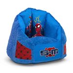 Spider-Man Cozee Fluffy Chair with Memory Foam Seat by Delta Children, Kid Size (For Kids Up To 10 Years Old)