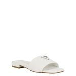 GUESS Women's Tamed Flat Sandal, White, 6 UK