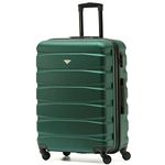 Flight Knight Lightweight 4 Wheel ABS Hard Case Medium Suitcase Approved for Over 100 Airlines Including easyJet, British Airways, Ryanair, Jet2, Emirates & Many More - Check-in Medium Size 25"