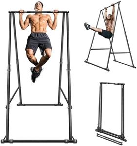 Yes4All Robust Freestanding Pull Up & Chin Up Bar, 126 Levels Adjustable & 770 lbs Capacity Foldable Pull Up Bar Station