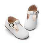 Meckior Toddler Little Girl Easter Mary Jane Dress Shoes Ballet Flats for Girl Party School Shoes Bowknot Princess Shoes