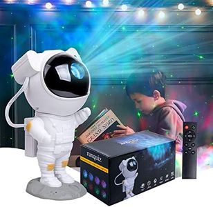 Astronaut Star Projector Night Light,with Timer,Remote Control and 360°Adjustable Design,Nebula Starry Galaxy Ceiling Projector for Baby Kids Adults Bedroom Decor