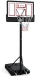 DWVO Portable Basketball Hoops for Outside, Basketball Hoop Outdoor 10 FT Adjustable, with 44in Shatterproof Backboard and 18in Rim, 4.4-10FT Height Basketball Hoop Goal System for Various Ages