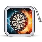 Dart Board Target Water Fire CD Case Plastic DVD Wallet Holder Portable Storage Organizer Bag for Car Home Travel