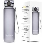 Brimma Premium Sports Water Bottle with Leak Proof Flip Top Lid - Eco Friendly & BPA Free Tritan Plastic - Must Have for The Gym, Yoga, Running, Outdoors, Cycling, and Camping