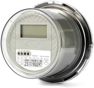 GUOMEIHOO 120V 2 Wire KWH Electric Meter, RV Digital Electric Meter with LCD Display, Easy Install Compatible with 4 Jaw Meter Sockets, Supports up to 200A TA30 for RV/Home/Workshop