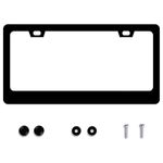 UNINDREM Tell Your Dog I Said Hi License Plate Frame Pet Paw Stainless Steel License Plate Frame Rust-Proof Auto Parts Decoration with Screws License Plate Holder for Men Women Youth 12x6 Inch Gift