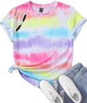 Avanova Womens Graphic Tees Funny Novelty Short Sleeve T-Shirts Vintage Tops Casual Tunic, Multicoloured, Small