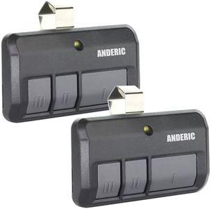 [2 Pack] Anderic 893LM 3-Button Remote for Yellow Learn Button of Chamberlain & Liftmaster Garage Door Opener Security+ 2.0 myQ Works 953ESTD 950ESTD 891LM