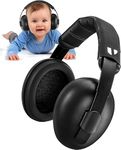 Baby Ear Protection Toddler - Baby Ear Muffs Noise Protection Infant Newborn - Midnight Black - 22dB NRR - Passive Earmuffs Baby Noise Cancelling Headphones - Airplane & Fireworks - 3 Months / 3 Years