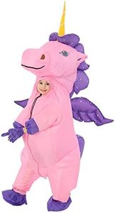 GOPRIME Winged Unicorn Costume,Child Size,4-12, Pink, 4-6