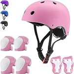 Kids Bike Helmet Set Adjustable Hel