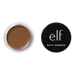 e.l.f. Putty Bronzer, Creamy & Highly Pigmented Formula, Creates a Long-Lasting Bronzed Glow, Infused with Argan Oil & Vitamin E, Bronzed Belle, 0.35 Oz (10g)